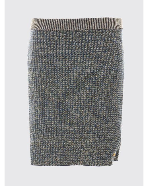 Balmain Black High-Waisted Knit Mini Pencil Skirt With Sequin Embroidery