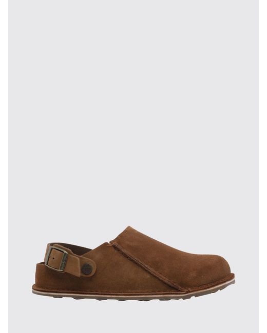 Birkenstock Brown Lutry Premium Suede Mules for men