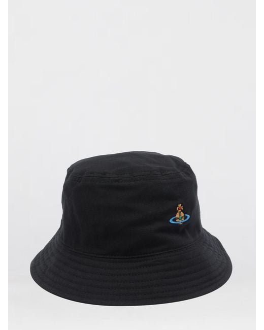Vivienne Westwood Black Cotton Twill Hat