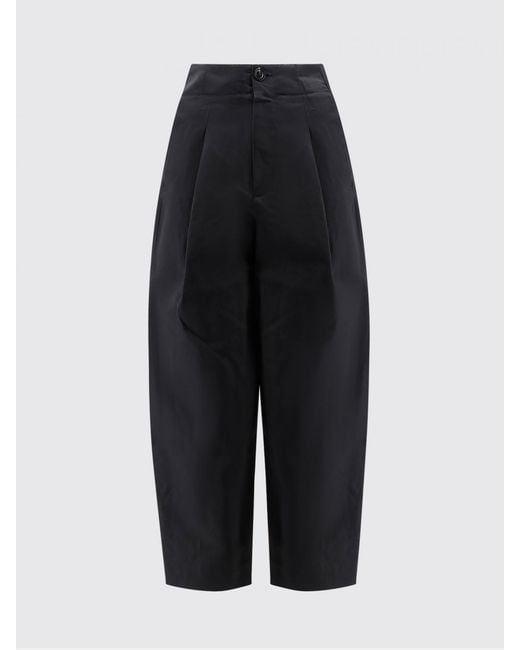 Soeur Black Delay Organic Cotton And Linen Trousers