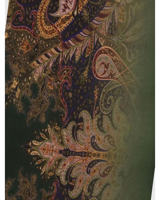 Etro Green Scarf for men