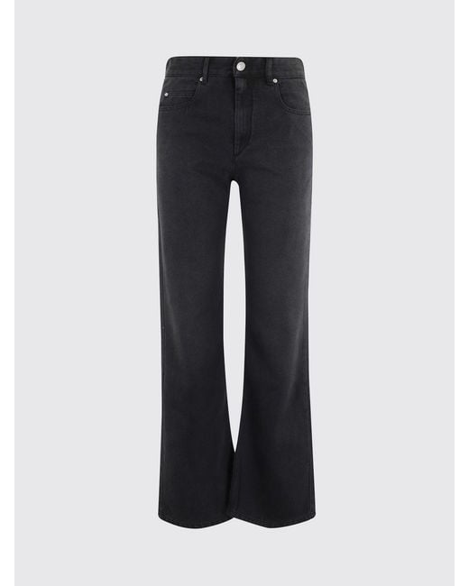 Isabel Marant Blue Belvira High-Waisted Flared Lyocell Denim Jeans