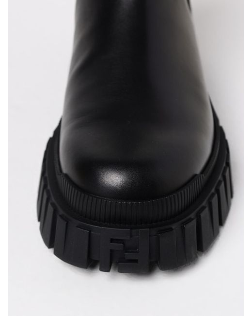 Stivaletto Ff di Fendi in Black da Uomo