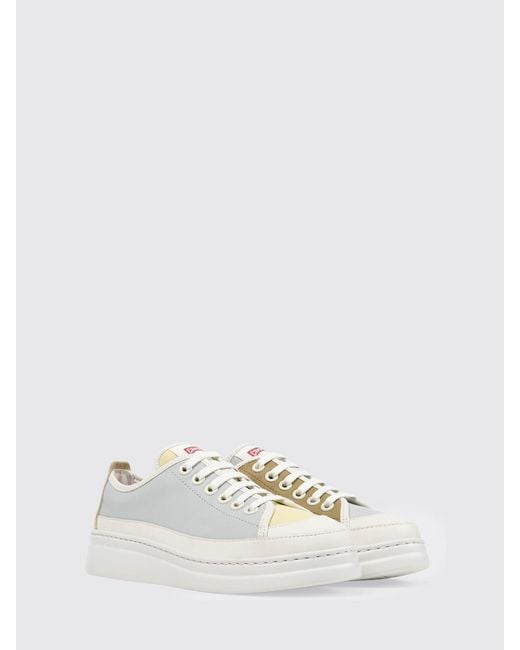 Camper White Twins Leather Sneakers