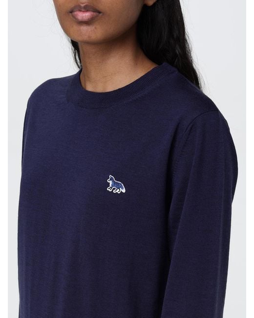Maison KitsunÉ Pullover di Maison Kitsuné in Blue
