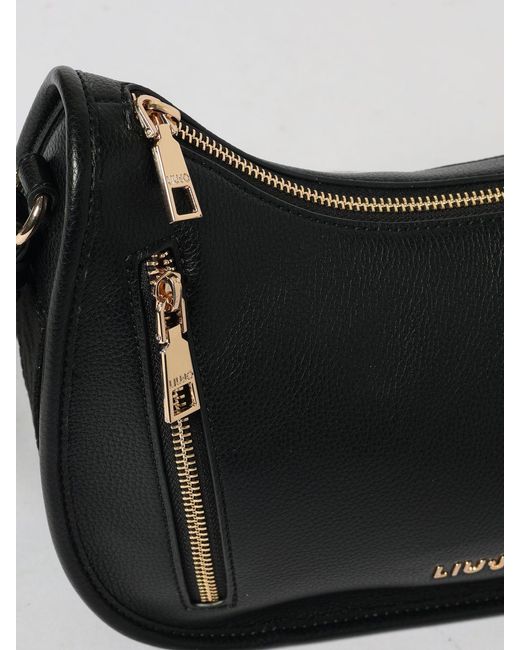 Liu Jo Black Grained Faux Leather Bag