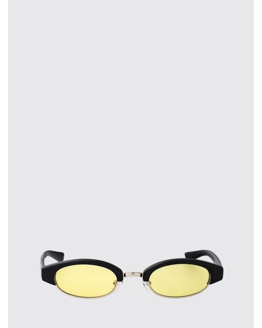 McQueen White Am0534S Acetate Sunglasses for men