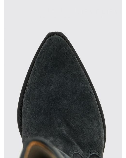 Isabel Marant Black Flat Ankle Boots