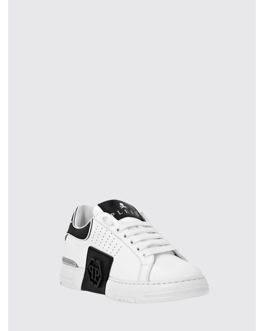 Philipp Plein White Leather Sneakers for men