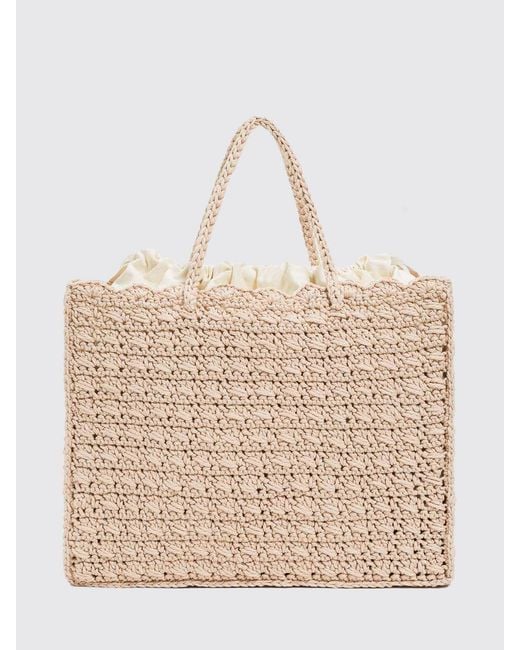 Twinset Natural Crochet Cotton Bag