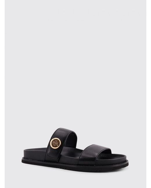 Tory Burch White Romy Leather Sandal