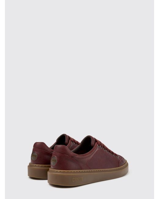 Camper Brown Runner Twentyfive Sustainable Smooth Leather Low Top Trainers