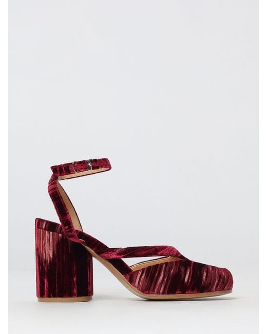 Maison Margiela Red Flat Sandals