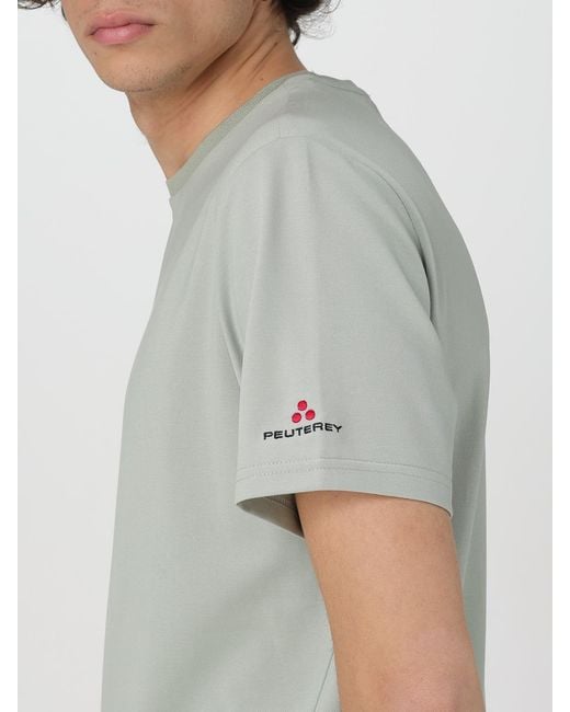 Peuterey Green Basic Cotton Blend T-Shirt for men