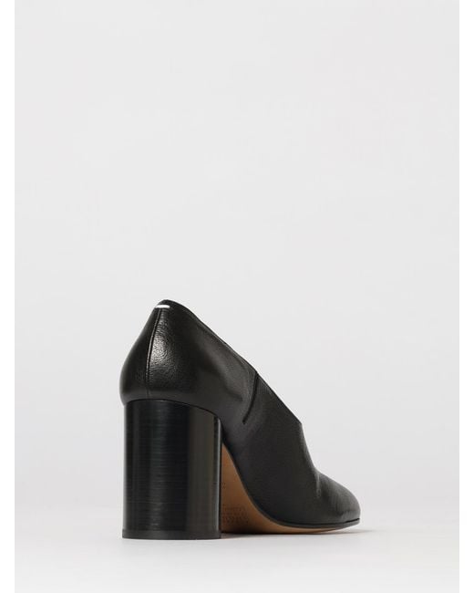Maison Margiela Black Tabi Leather Pumps