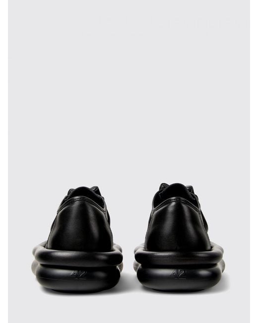 Camper Black Aqua Polished Leather Derby Shoes for men