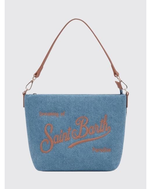 Mc2 Saint Barth Blue Aline Mini Shoulder Bag