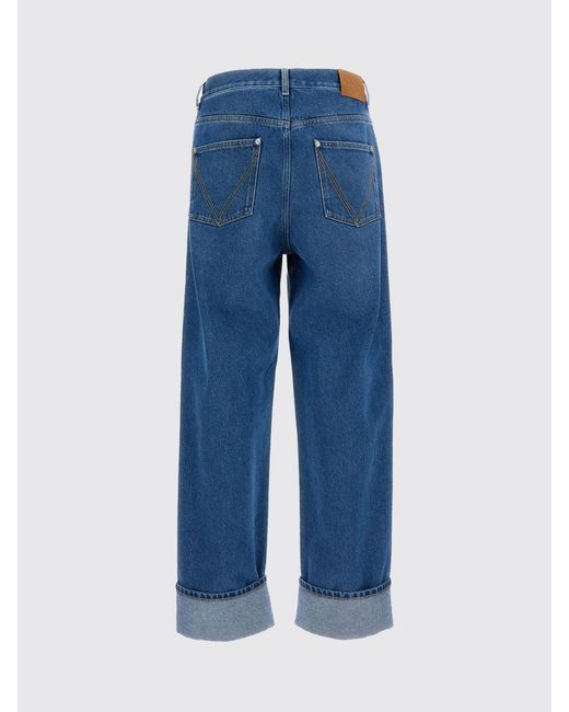 Bottega Veneta Blue Wide Leg Denim Jeans for men