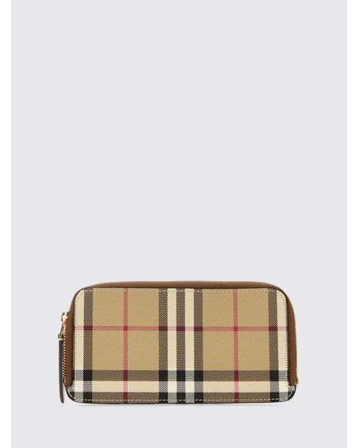 Burberry Natural Check Canvas Wallet