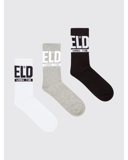 DIESEL White Socks for men