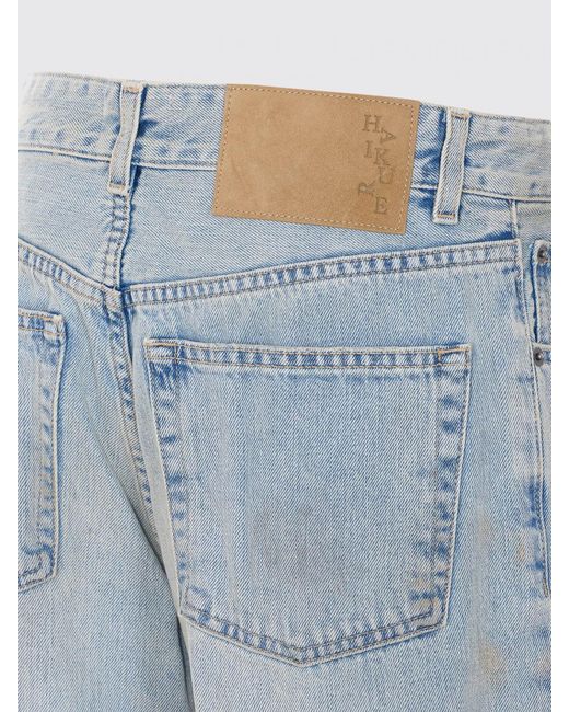 Haikure Blue Mid-Rise Straight Jeans