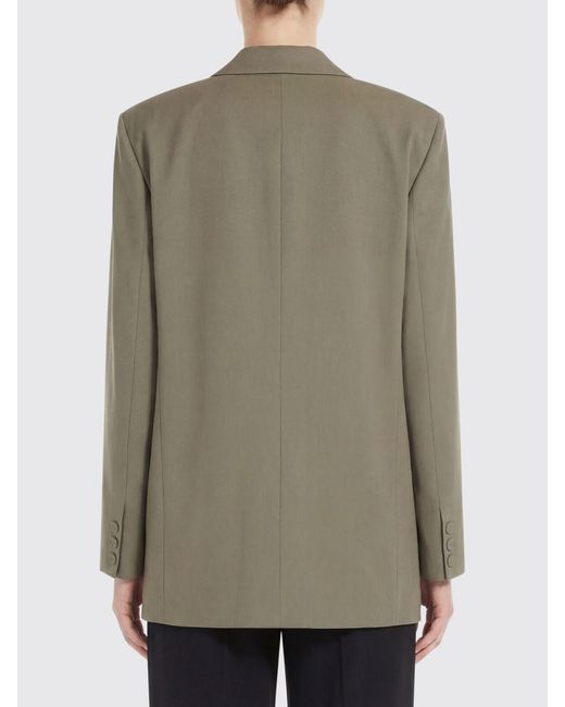 FEDERICA TOSI Natural Single Breasted Tencel Blazer