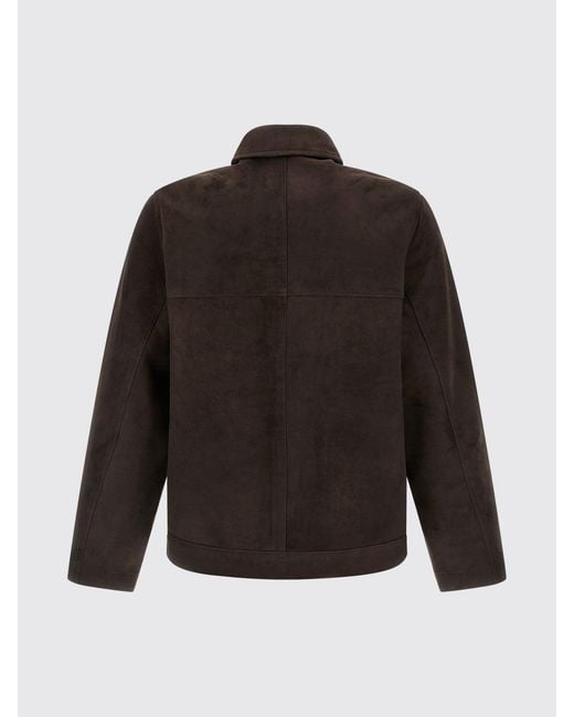 Giorgio Brato Black Suede Shirt Jacket for men