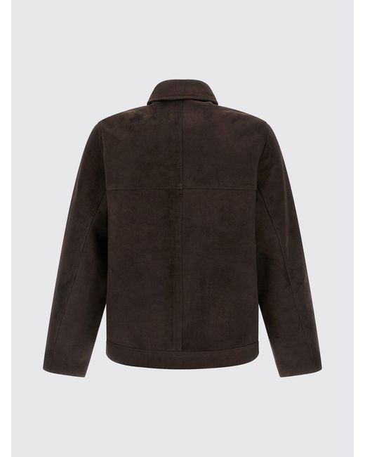 Giorgio Brato Black Suede Shirt Jacket for men