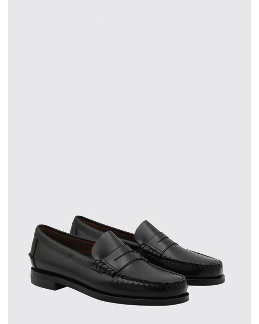 Sebago White Classic Dan Full-Grain Leather Loafers for men