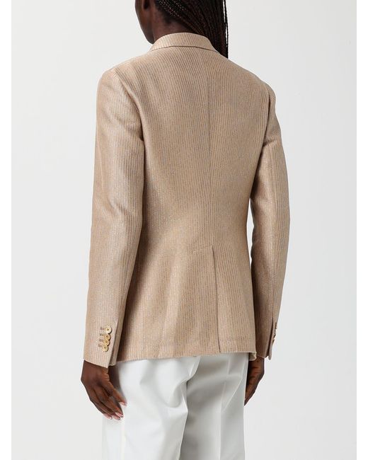 Tagliatore Natural Cotton Double-Breasted Blazer