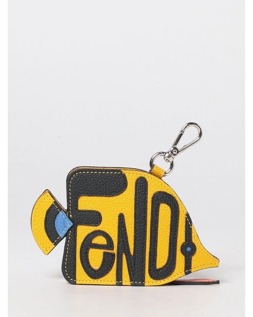 Fendi White Keyring for men