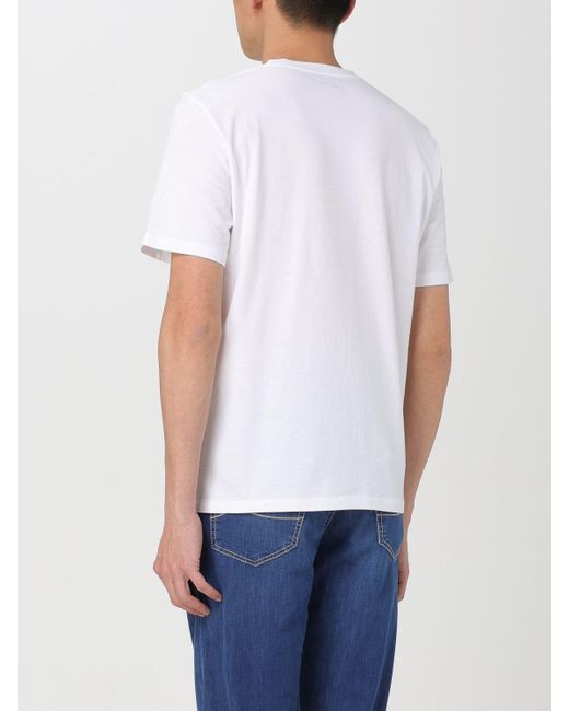 T-shirt con stampa logo di Jacob Cohen in White da Uomo