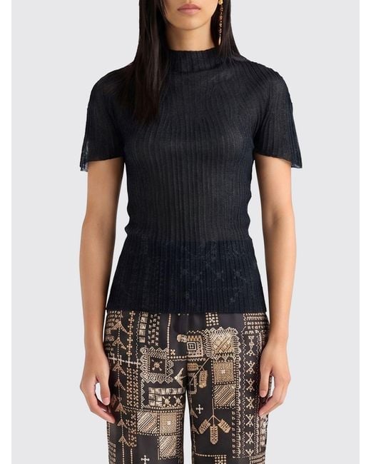 Momoní Black MomonÌ Lurex Viscose Blend Sweater