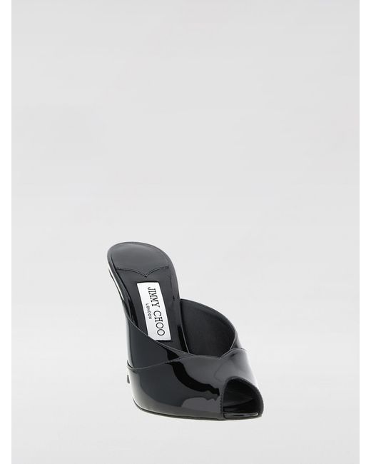 Jimmy Choo Black Brigitte Patent Leather Mules