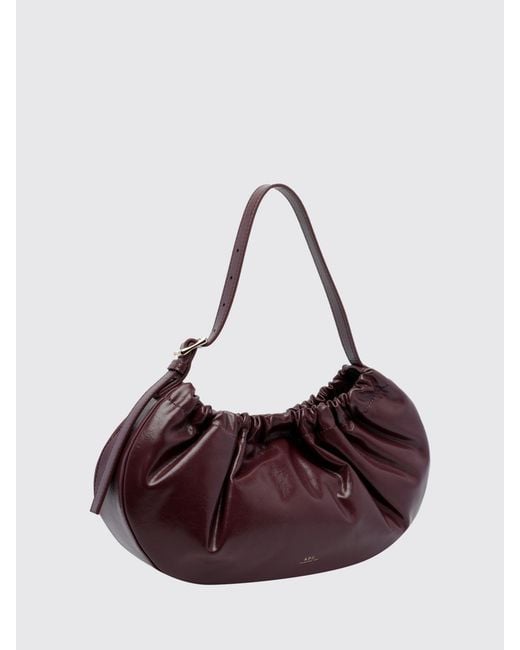 A.P.C. Purple Shoulder Bag