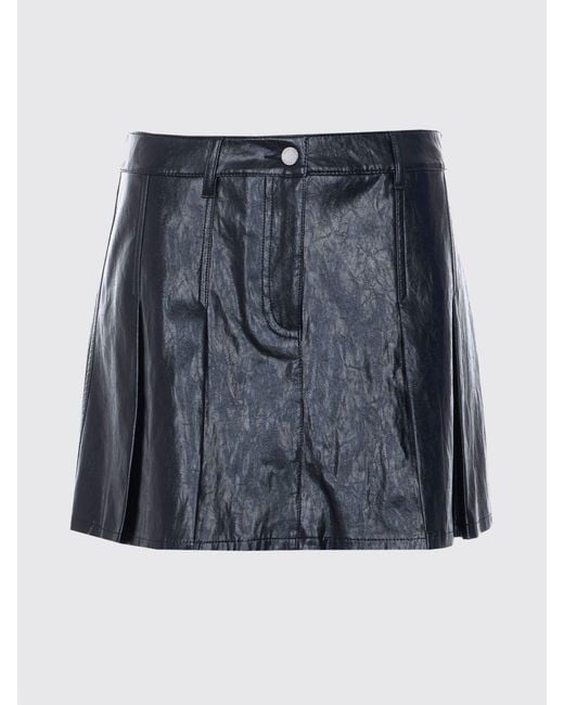 Michael Kors Black Faux Leather Skirt