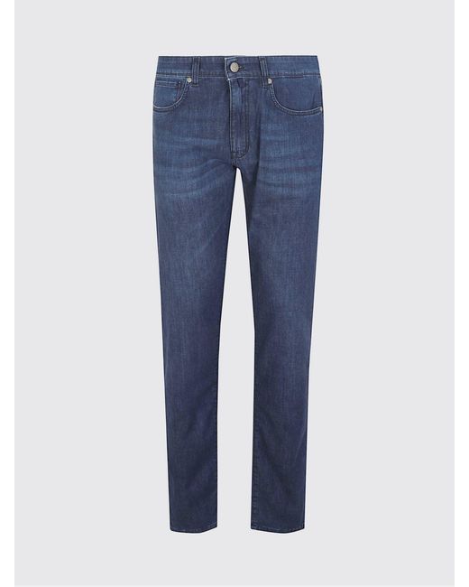 Incotex Blue Straight Denim Jeans for men