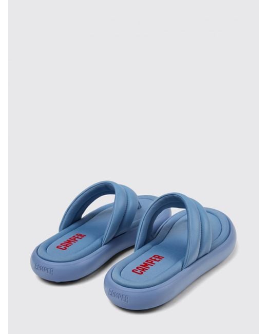 Camper Blue Flat Sandals