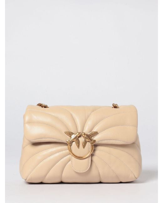 Pinko Natural Classic Love Bag Puff Matelassé Nappa Bag