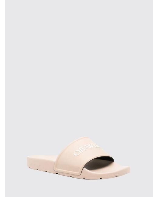 Off-White c/o Virgil Abloh Pink Rubber Sliders for men
