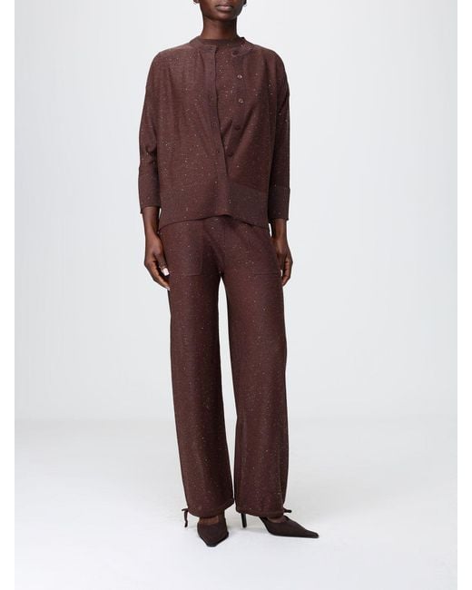 Kangra Purple Viscose Blend Cardigan