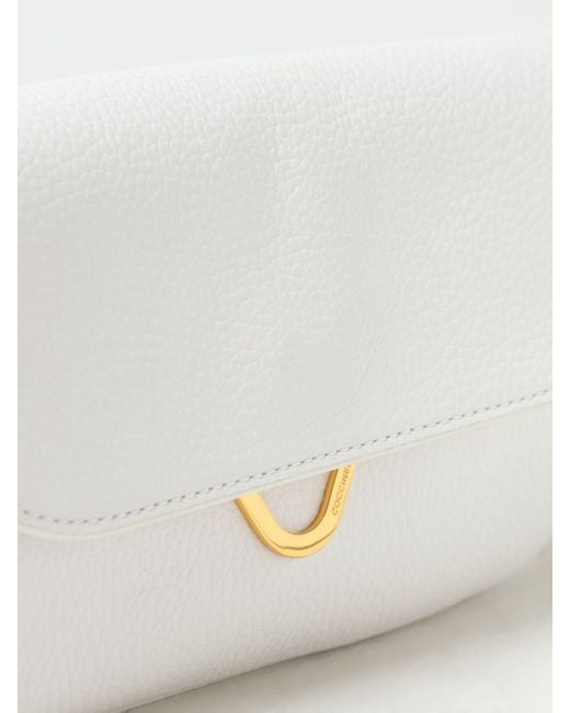 Coccinelle White Dew Shoulder Bag
