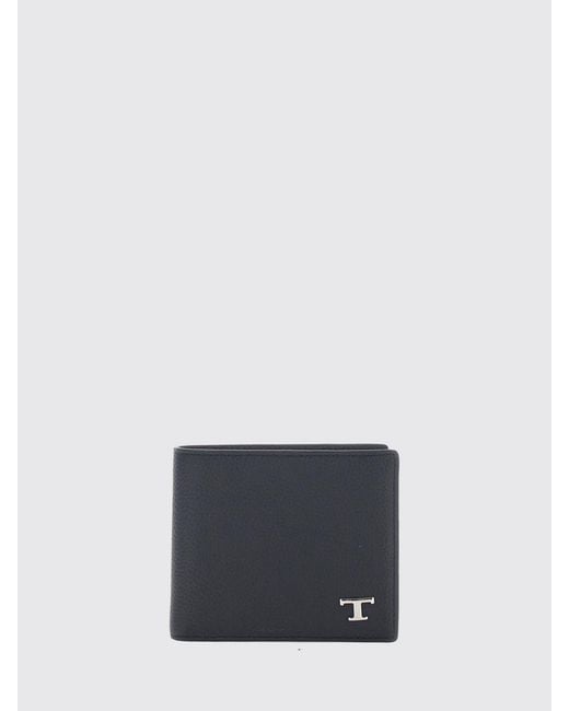 Tod's Black T Timeless Bifold Wallet for men