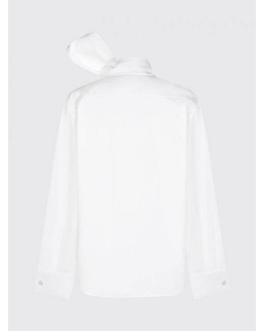 Saint Laurent White Cotton Poplin Shirt