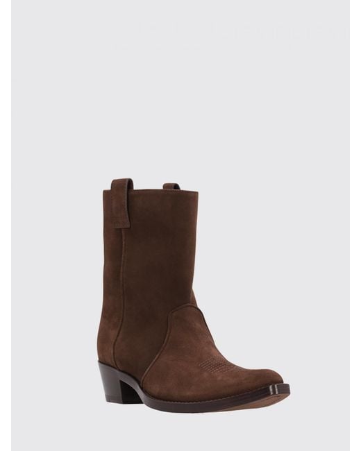 Khaite Brown Clive Suede Ankle Boots