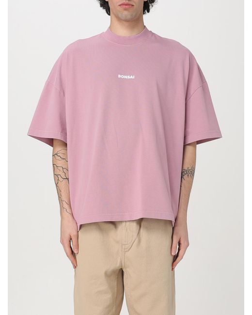 Bonsai T-Shirt Herren in Pink für Herren