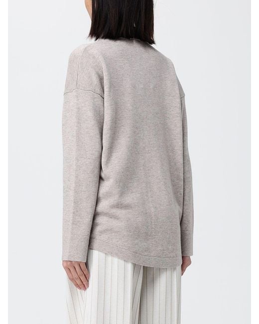 Max Mara Gray Wool And Cashmere Polo Shirt