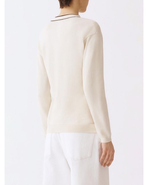 Fabiana Filippi White Cotton Pullover