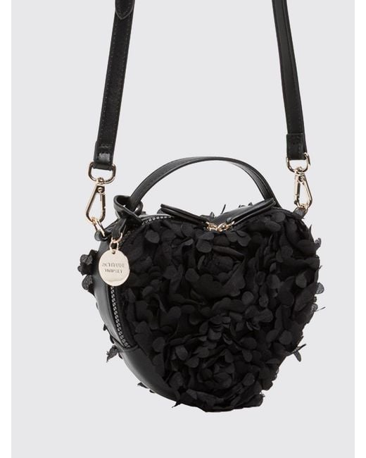 Twinset Black Heart-Shaped Bag