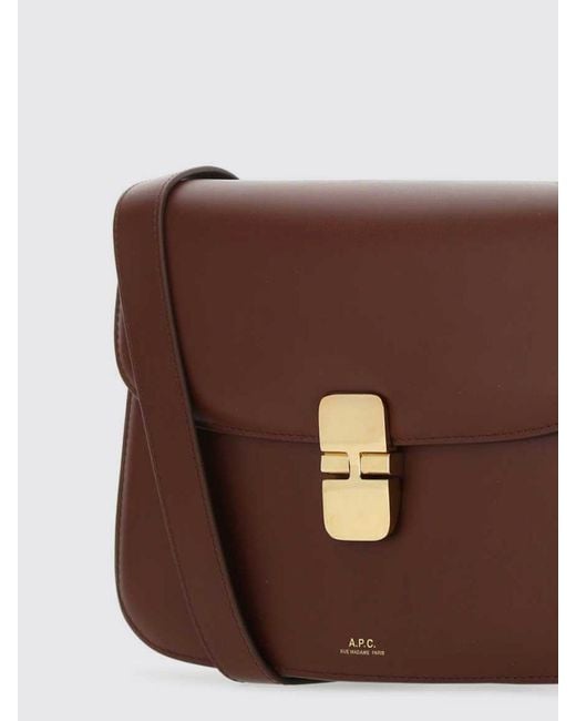 Borsa Grace di A.P.C. in Brown